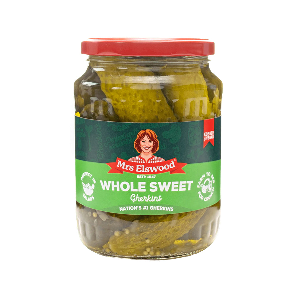 Mrs Elswood Whole Sweet Cucumbers Pickled 670g - Snapcart.pk