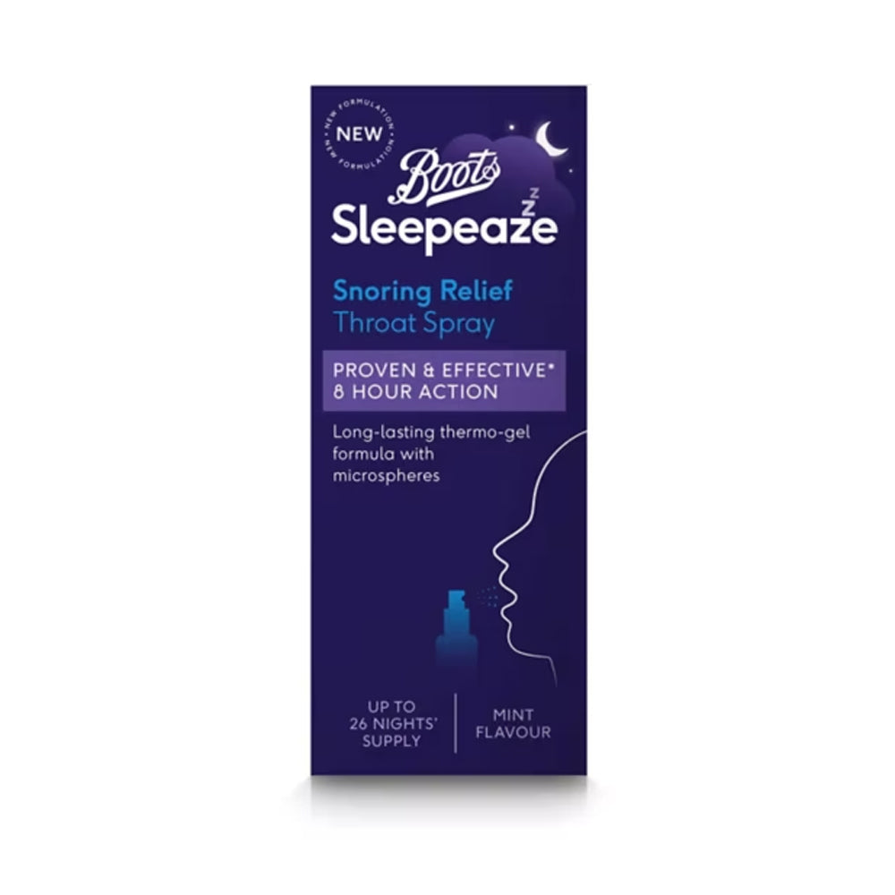 Boots Snoring Relief Throat Spray Mint Flavour 42ml - Snapcart.pk