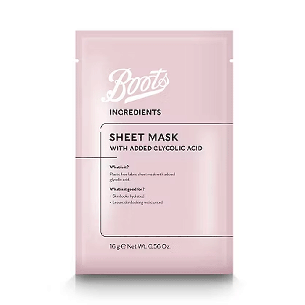 Boots Sheet Mask Glycolic Acid 16g