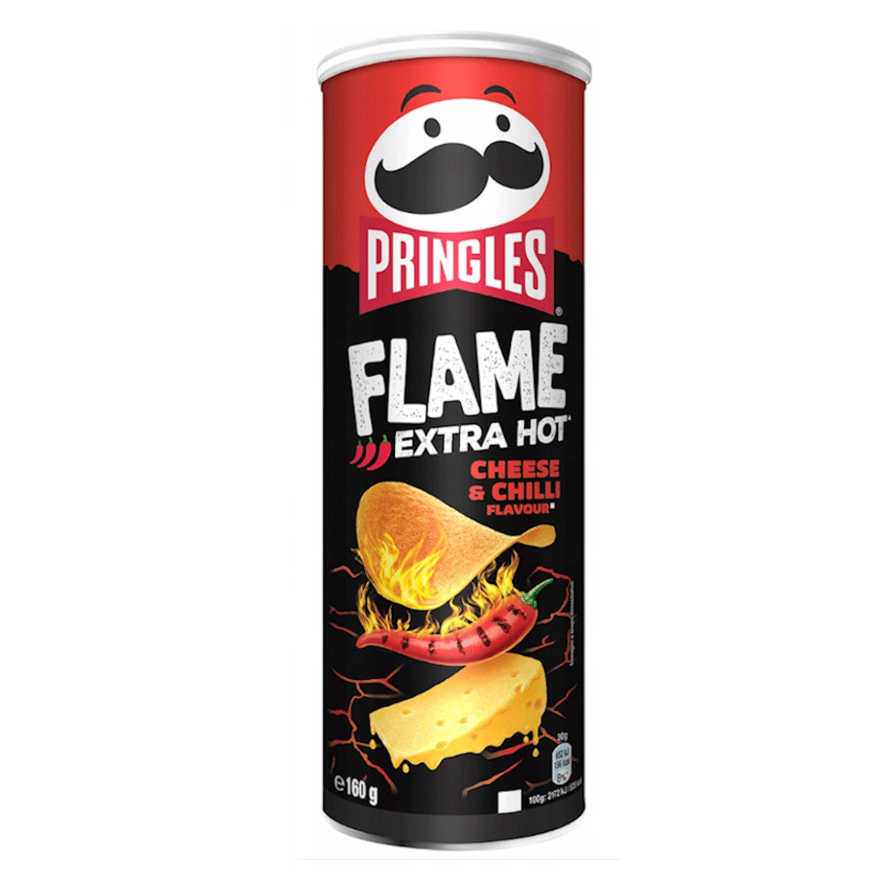Pringles Sizzl'n Extra Hot Cheese & Chilli Flavour Chips 160g