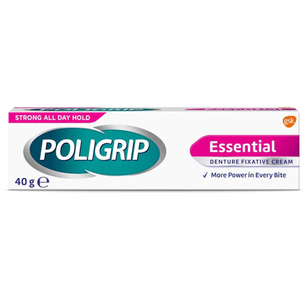 Poligrip Essential Denture Fixative Cream 40g