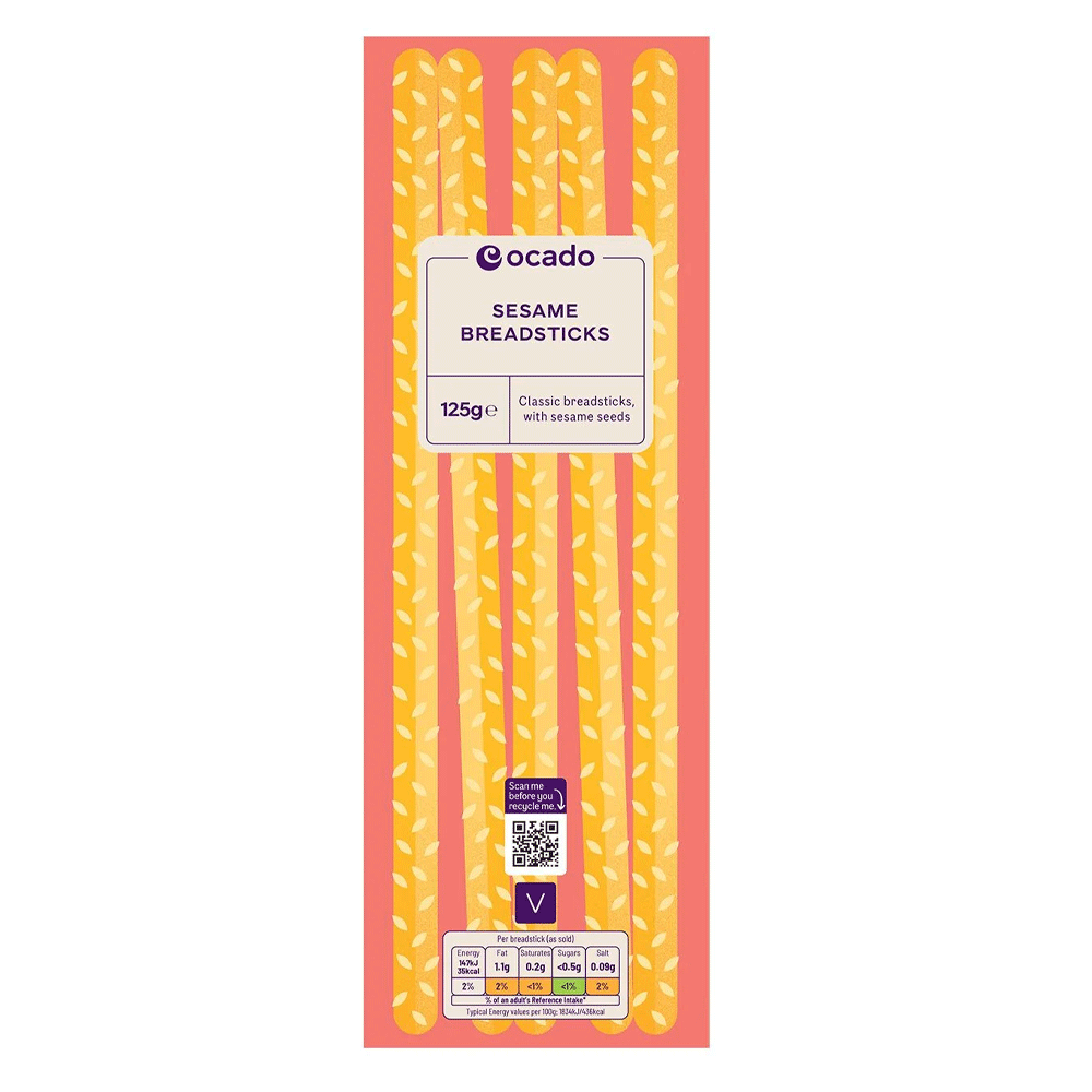 Ocado Sesame Breadsticks 125g