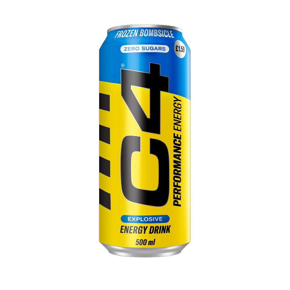 C4 Frozen Bombsicle Zero Sugar Energy Drink Can 500ml - Snapcart.pk