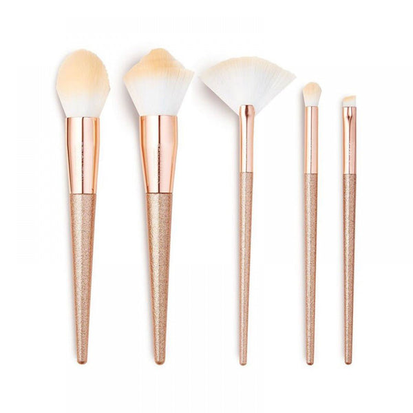 Makeup Revolution Precious Stone Brush Set Rose Quartz - Brush Set