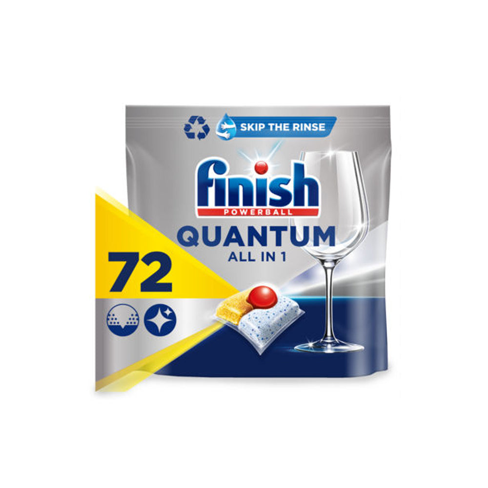 Finish Power Ball Quantum All In 1 Lemon Sparkle 72 Tablets - Snapcart.pk