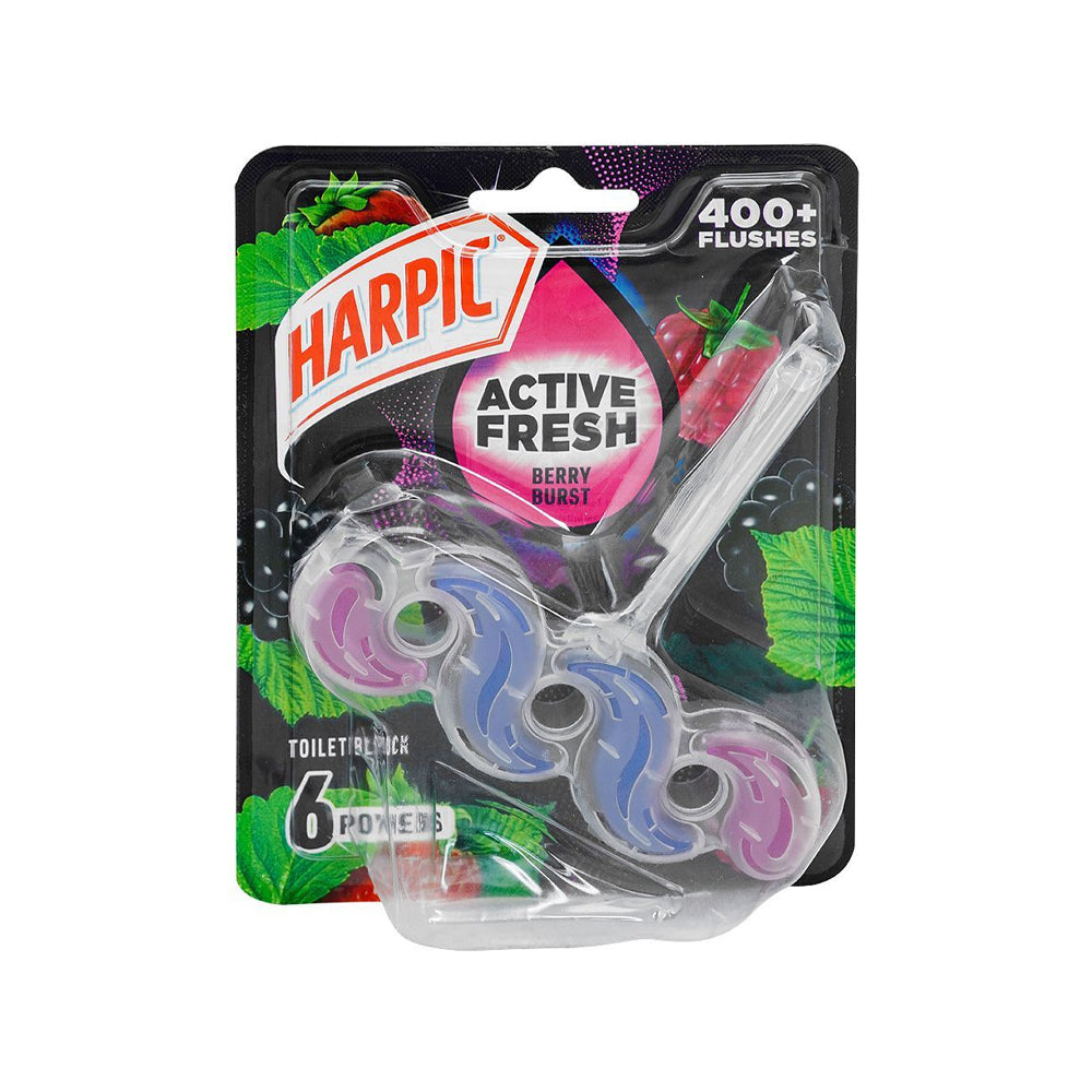 Harpic Active Fresh Berry Burst Toilet Block 35g - Snapcart.pk