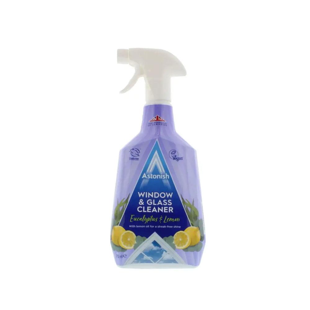 Astonish Window & Glass Cleaner Eucalyptus & Lemon Spray 750ml - Snapcart.pk