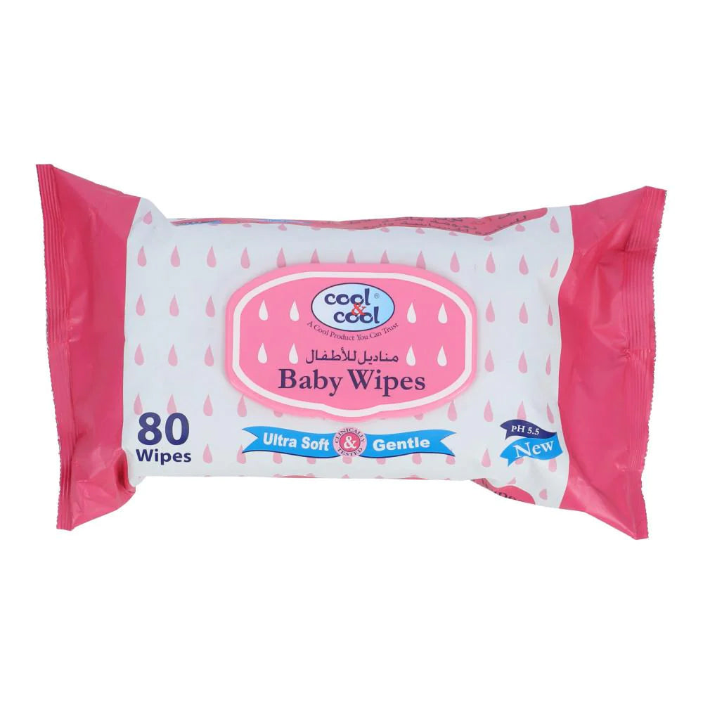 Cool & Cool Wipes Ultra Soft & Gentle 80s - Snapcart.pk