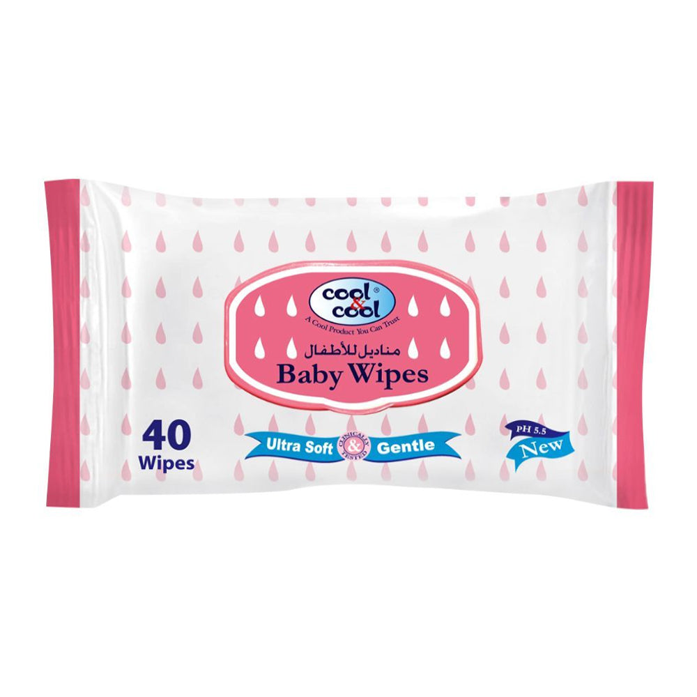 Cool & Cool Wipes Ultra Soft & Gentle 40s - Snapcart.pk