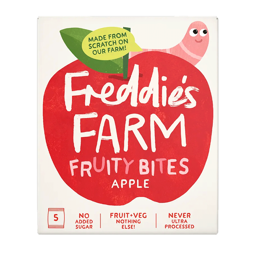 Freddies Farm Fruity Bites Apple 5pk 100g