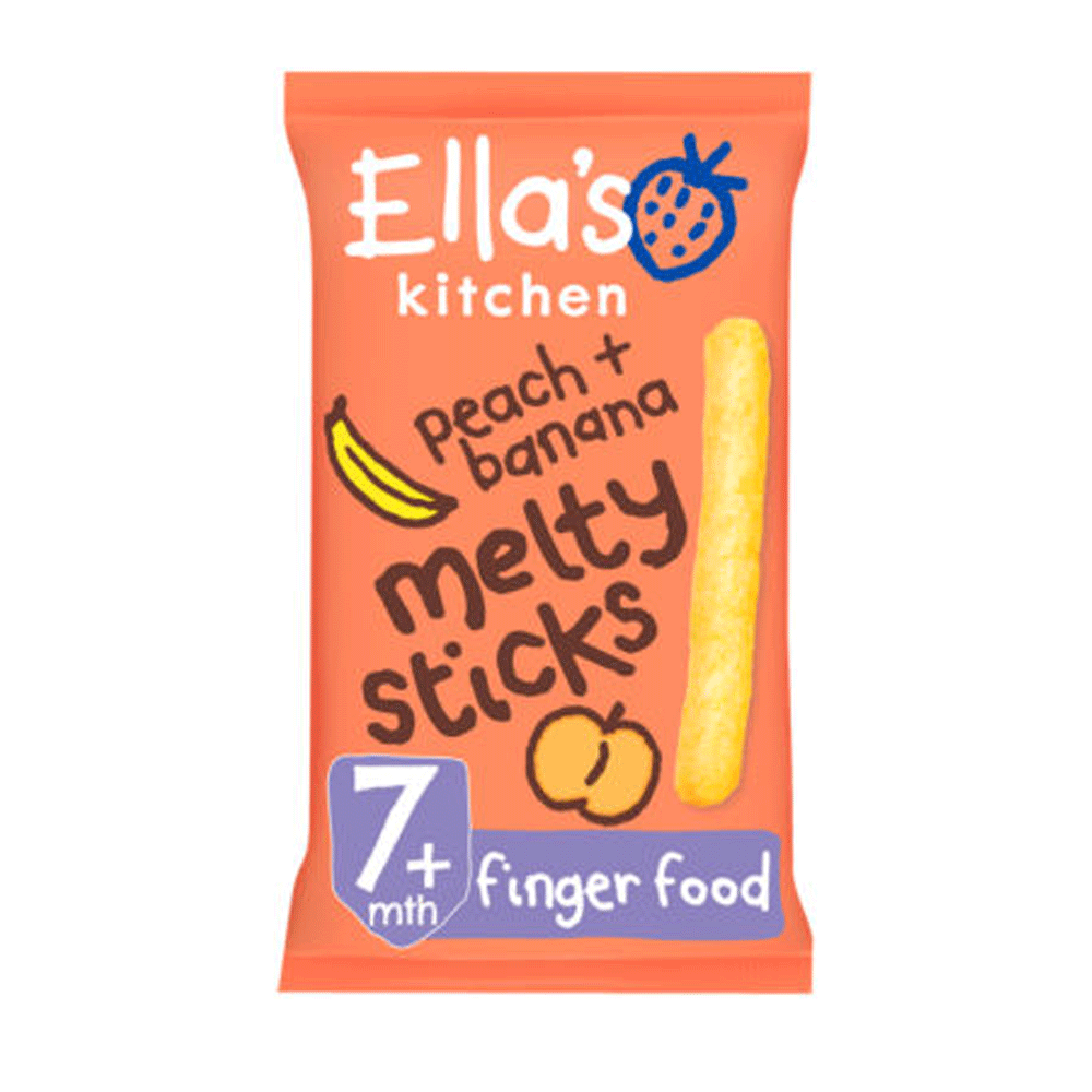 Ella's Kitchen Organic Peach & Banana Melty Sticks 16g