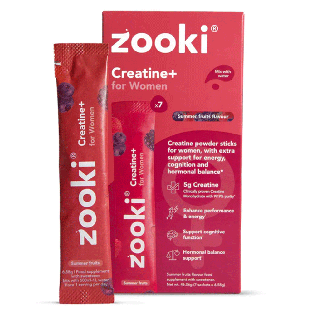Zooki Creatine+For Woman Summer Fruits Flavour Sachets 7s Box