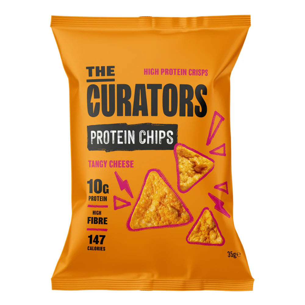 The Curators Protein Chips Tangy Cheese 35g