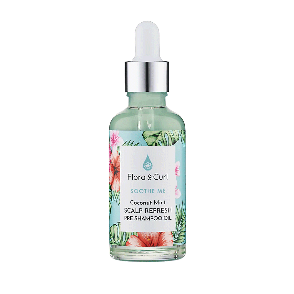 Flora & Curl Soothe Me Coconut Mint Scalp Refresh Pre-shampoo Oil 50ml