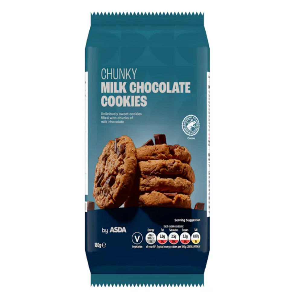Asda Chunky Milk Chocolate Cookies 180g