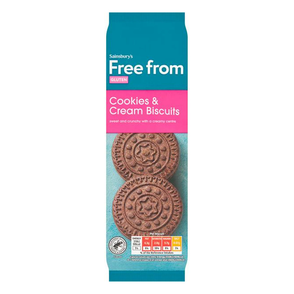 Sainsburys Cookies & Cream Biscuits 160g