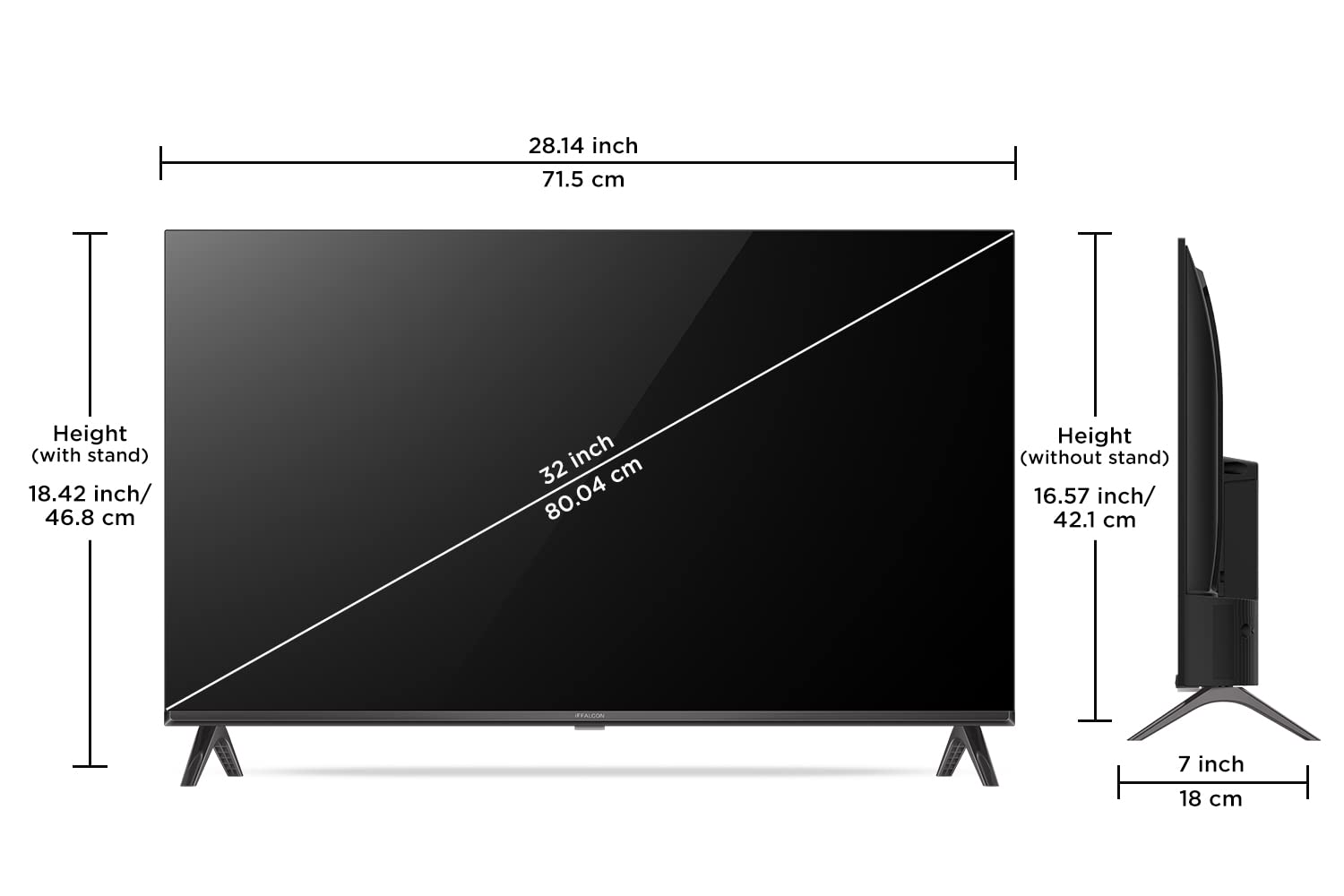 TCL iFFALCON 80.04 cm (32 inches) Bezel-Less S Series HD Ready Smart Android LED TV iFF32S53 - My Store