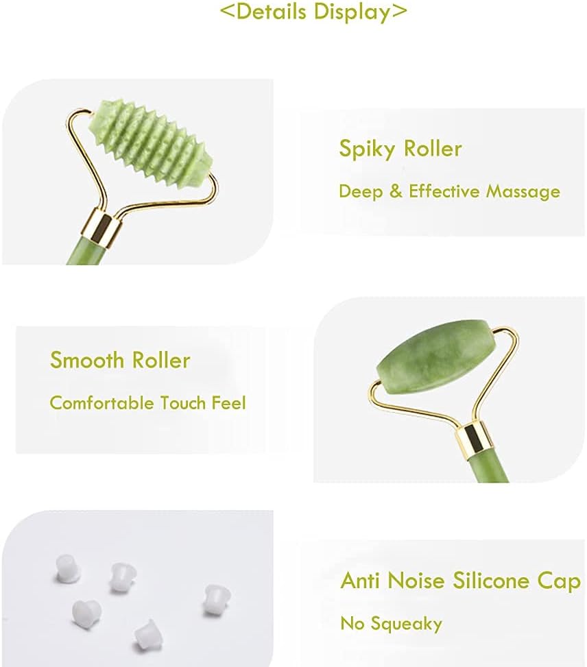 Facial Beauty - Jade + Spiky Roller