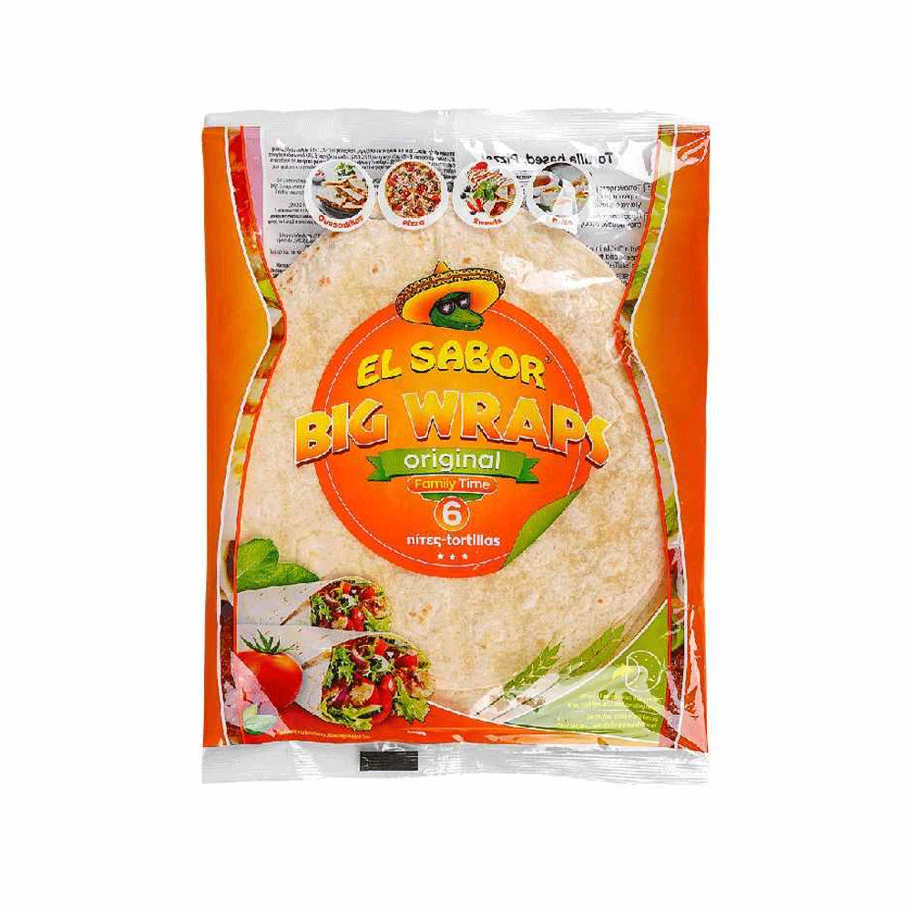El Sabor Wraps Original Family Time 6ps
