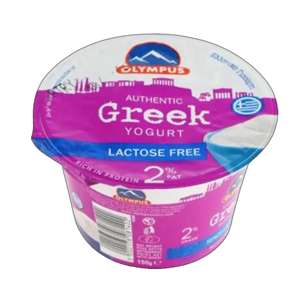 Olympus Authentic Greek Yogurt Lactose Free 2% Fat 150g