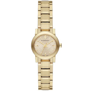 Burberry The City Gold Stainless Steel Gold Dial Quartz Watch for Ladies - BU9227