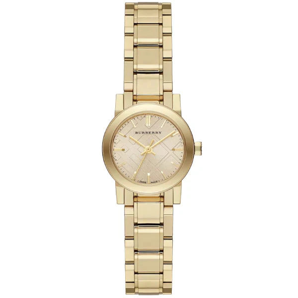Burberry The City Gold Stainless Steel Gold Dial Quartz Watch for Ladies - BU9227