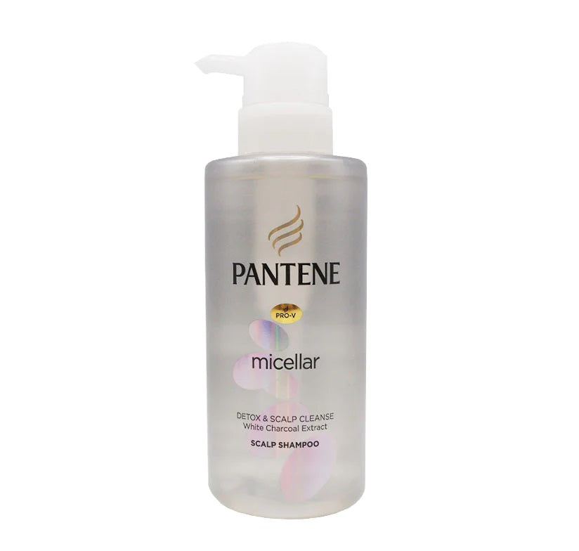 Pantene Pro-V Shampoo Micellar Detox & Scalp Cleanse White Charcoa L Extract - 530Ml