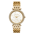Michael Kors Darci Gold Stainless Steel White Dial Quartz Watch for Ladies - MK-3727