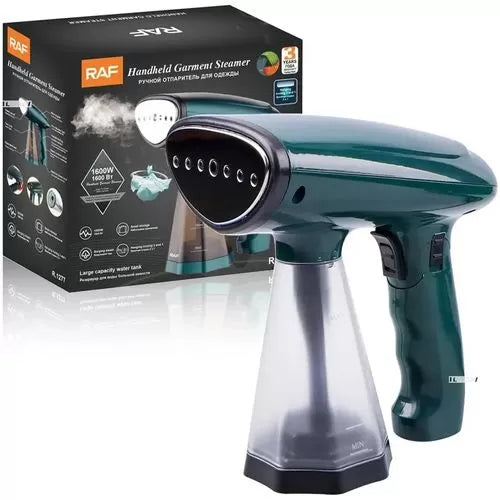 RAF R-1277 Handheld Garment Steamer Handy Steam Iron – 1600W - My Store