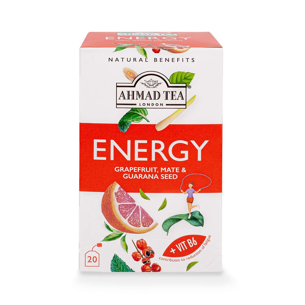 Ahmad Tea Energy Grapefruit, Mate & Guara Seed 20s - Snapcart.pk