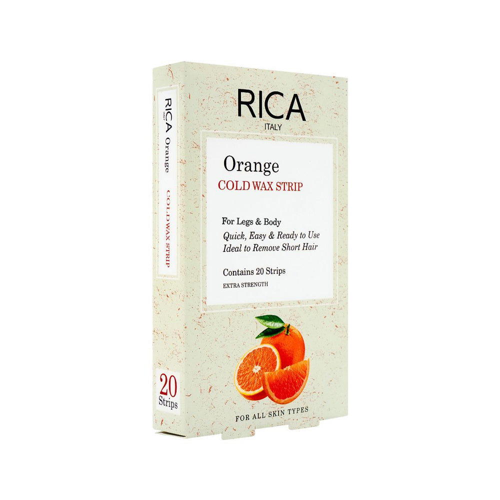 Rica Orange Cold Wax Strip 20s - Snapcart.pk