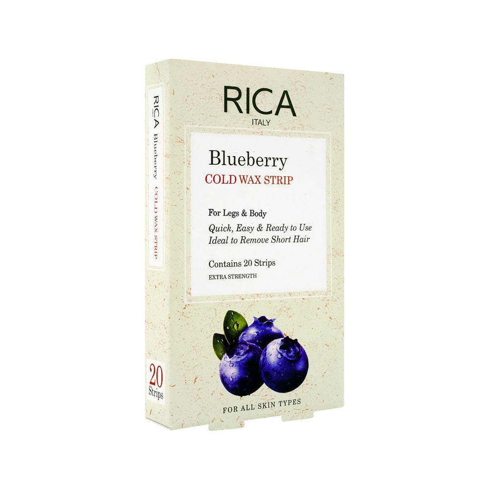 Rica Blueberry Cold Wax Strip 20s - Snapcart.pk