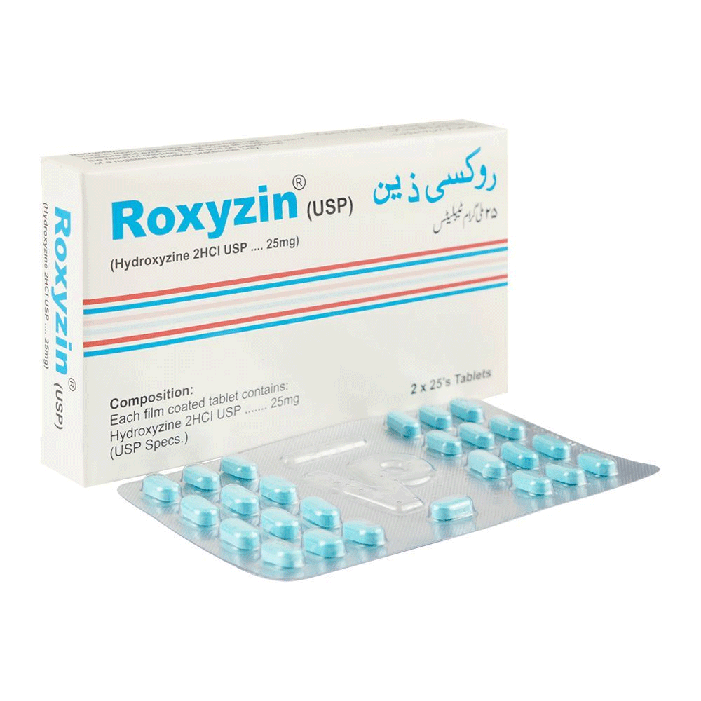 Roxyzin 25mg Tab 25s Strip
