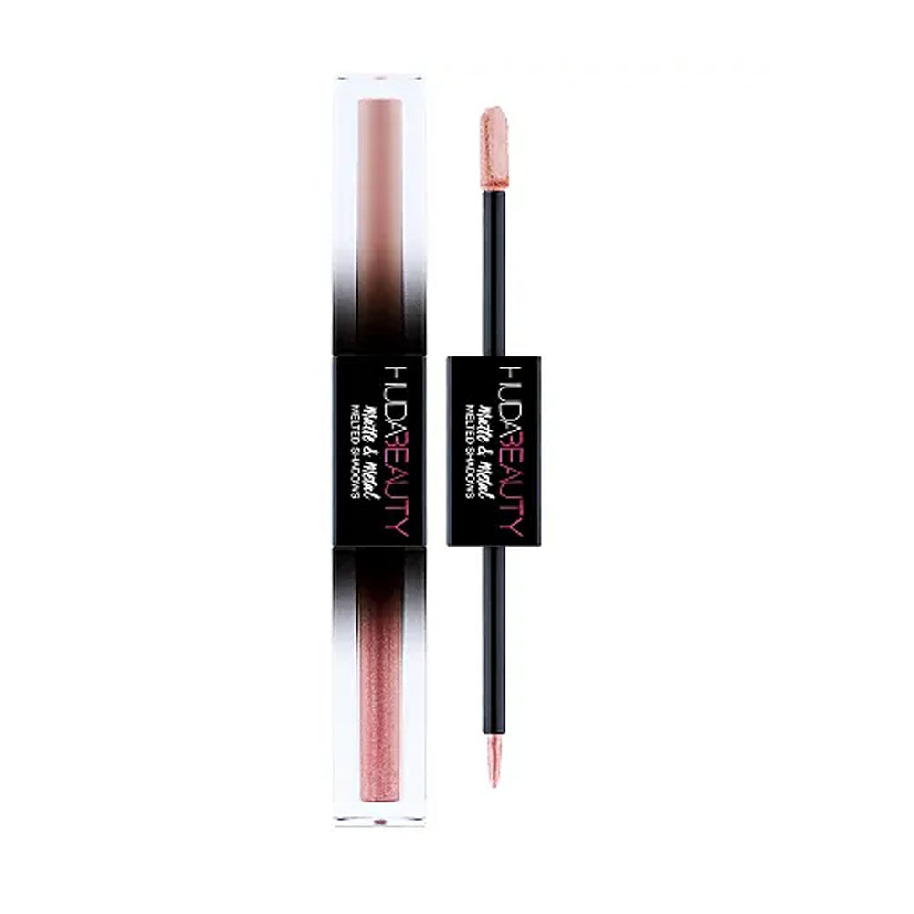 Huda Beauty Melted Shadow in shade Pink Champagne & Bubble Bath and Life Liner Duo Pencil & Liquid Line