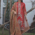 Rashid Textile Aab-e-Zar Digital Embroidered Lawn Unstitched 3 Piece Suit  (D-5604)