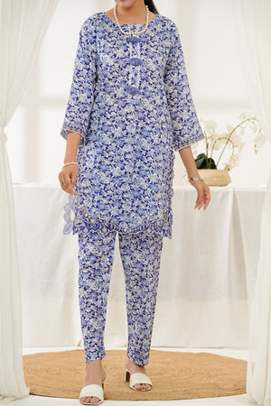 Aizal Stitched Embroidered Co Ords Collection'2025-ACO-560-Purple