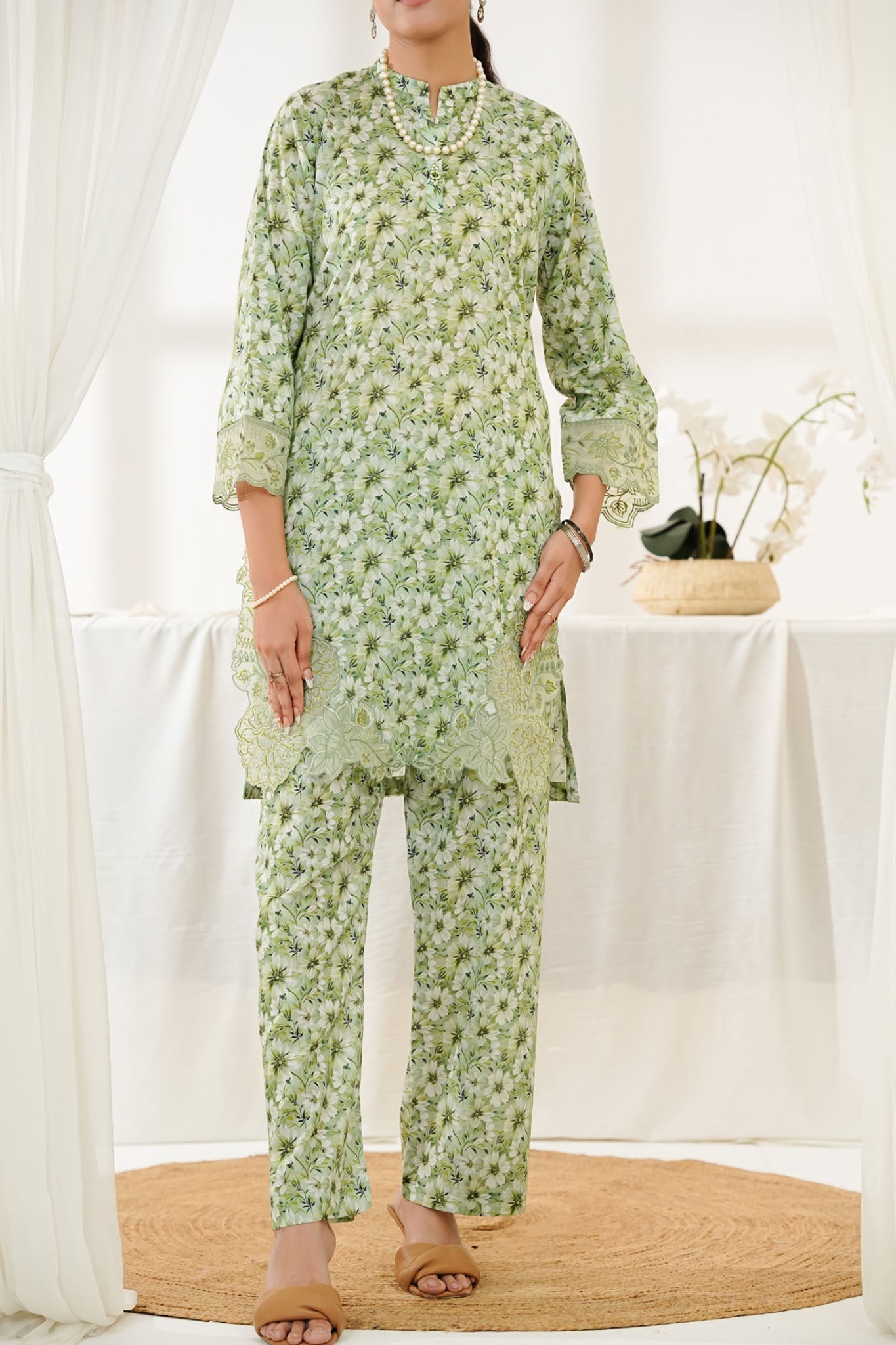 Aizal Stitched Embroidered Co Ords Collection'2025-ACO-563-Pista