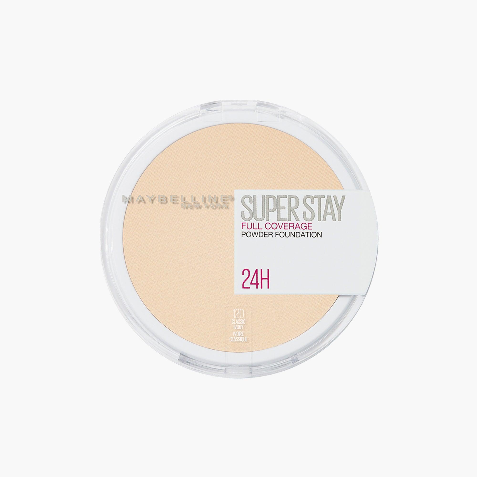 Maybelline Super Stay 24H Full Coverage Powder Foundation 120 Classic Ivory 6gm
