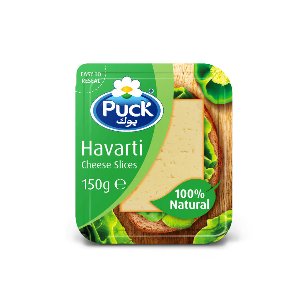 Puck Natural Havarti Cheese Slices 150g - Snapcart.pk