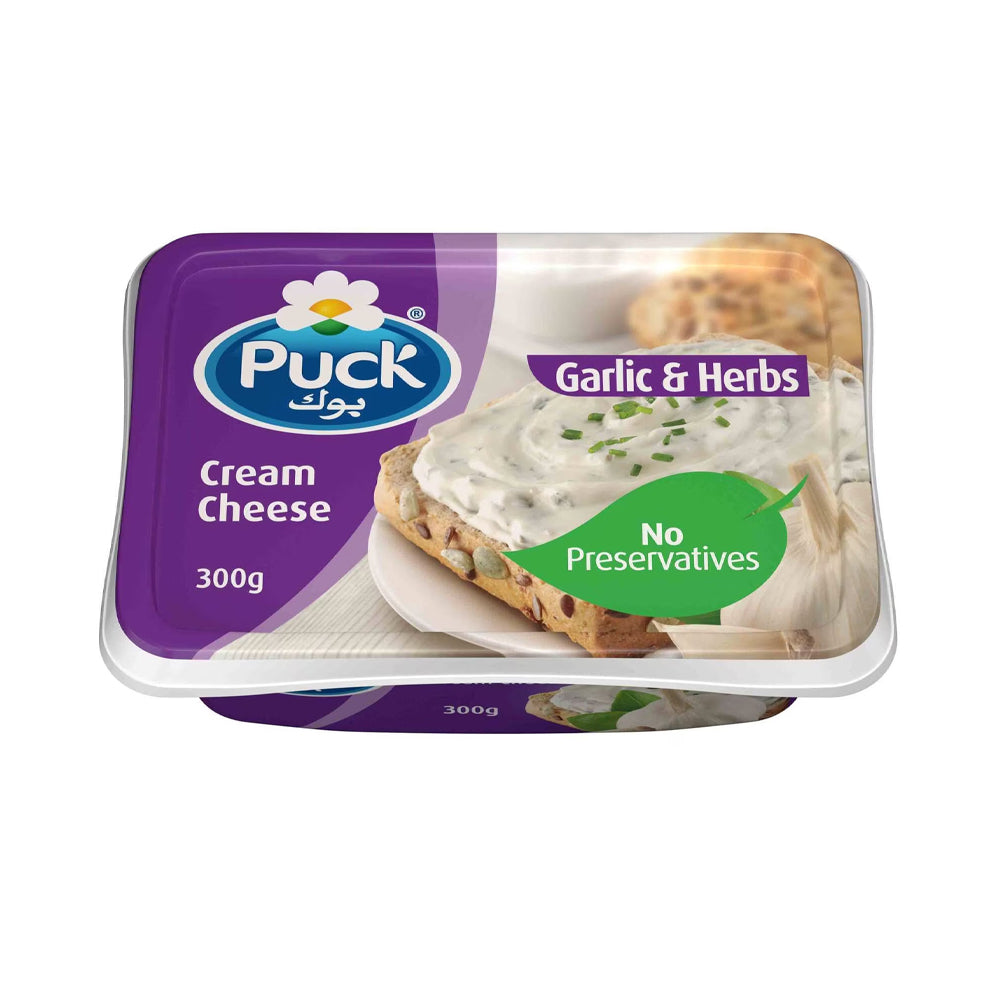 Puck Garlic & Herbs Cream Cheese 300g - Snapcart.pk