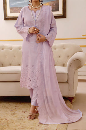 Mahveen By Pak Fabrics Stitched 3 Piece Chikankari Slub Lawn Collection'2025-CL-578