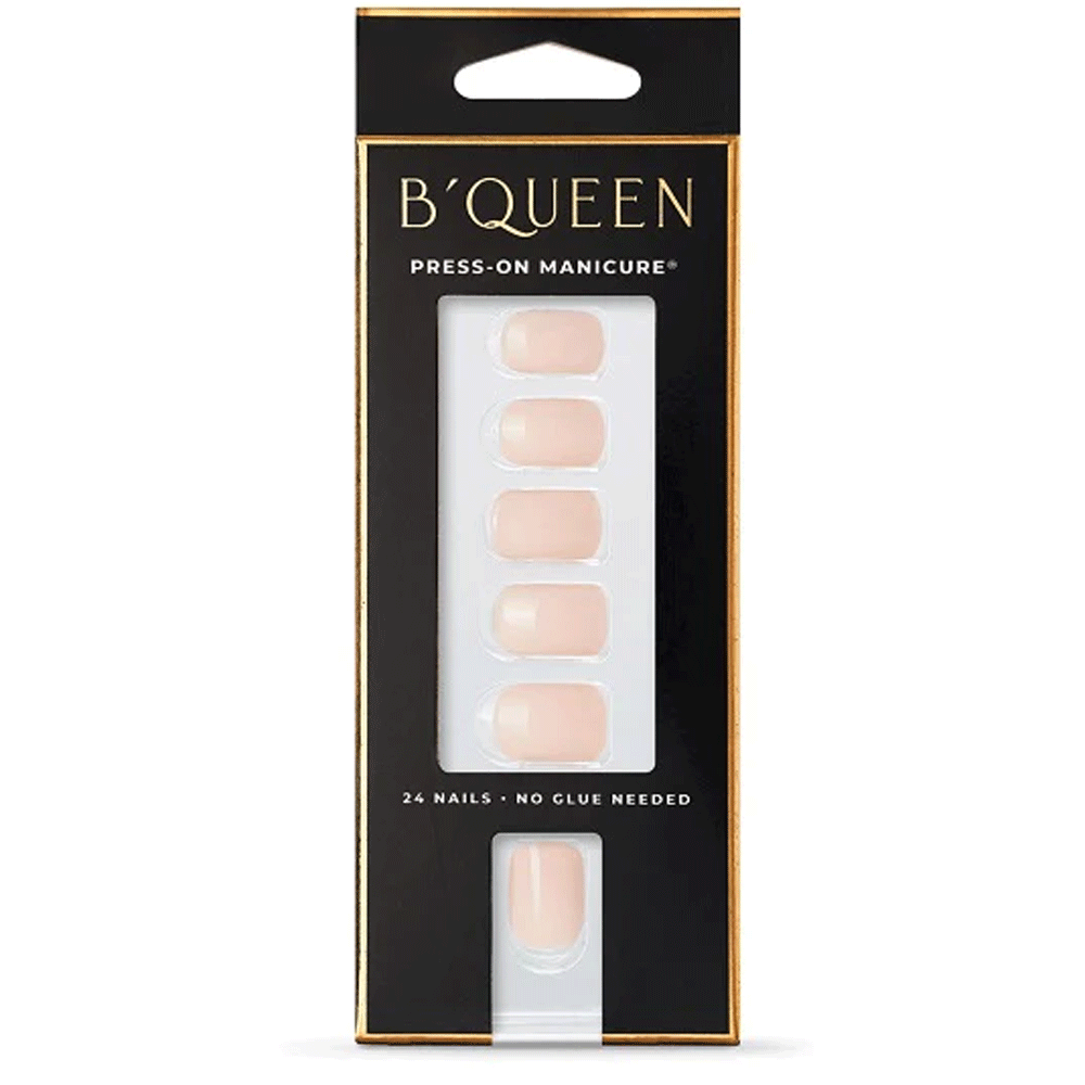 B'Queen Solid Nails Ivory Nude (Square)