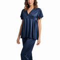 Silk PJ Set - Silk Ease - Blue