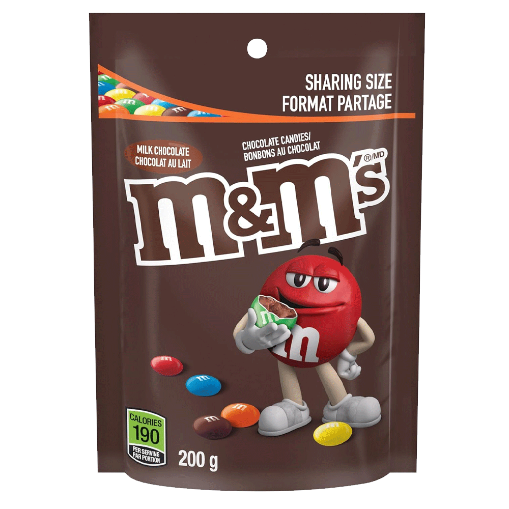 M&Ms Chocolate Classic Pouch 200g