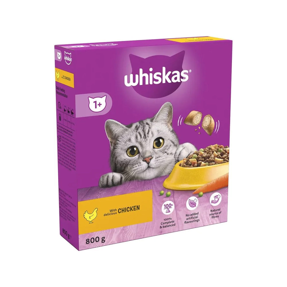 Whiskas Chicken Cat Food 1+ Box 800g