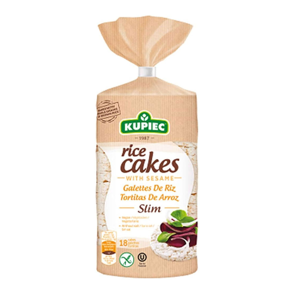 Kupiec Rice Cakes With Sesame Slim 18 Cakes Galettes Tortitas 90g