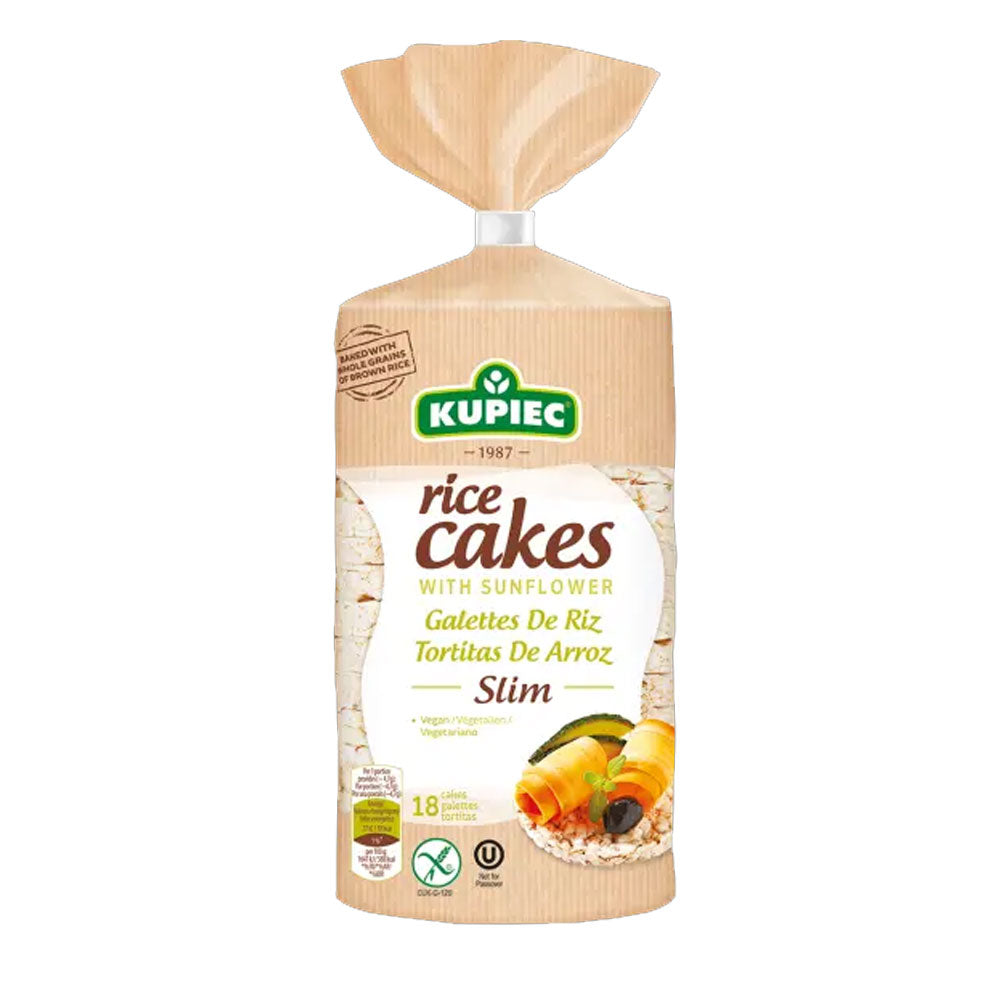 Kupiec Rice Cakes With Sunflower Slim 18 Cakes Galettes Tortitas 90g