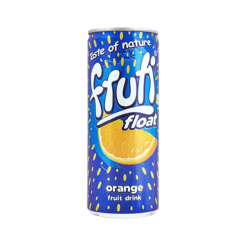 Fruti Float Orange Fruit Drink Can 240ml - Snapcart.pk
