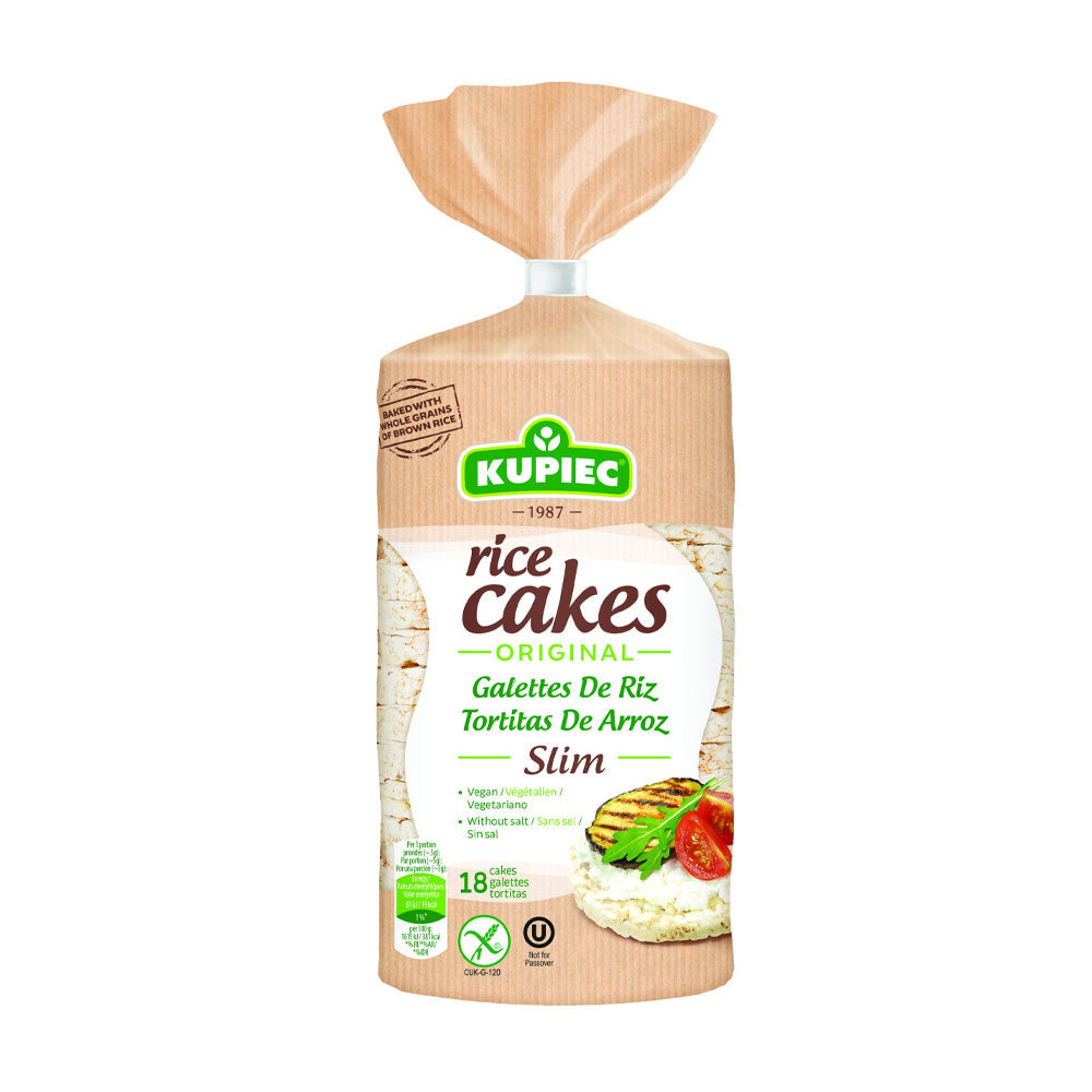 Kupiec Rice Cakes Original Slim 18 Cakes Galettes Tortitas 90g