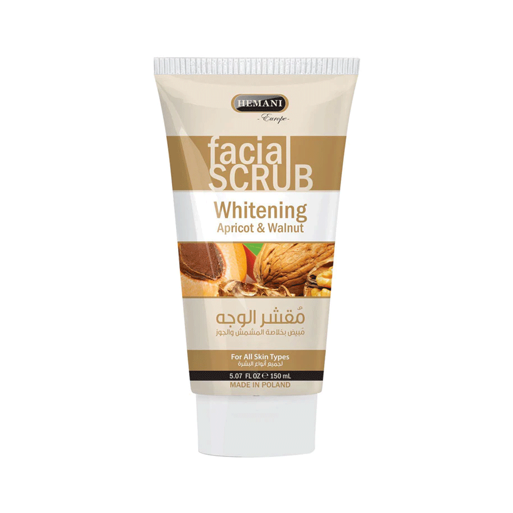 Hemani Facial Scrub Apricot & Walnut 150ml - Snapcart.pk